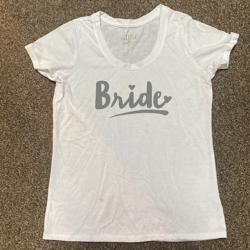 Women’s “bride” t-shirt, size small